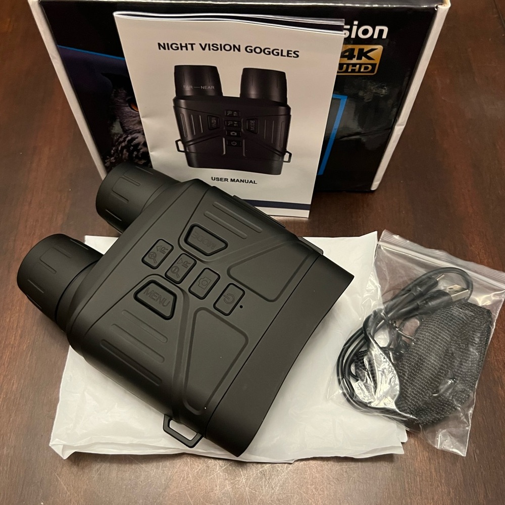Cozion 36MP 4K Black Night Vision Goggles